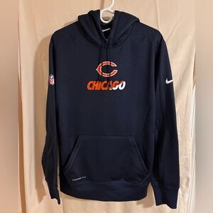 Chicago Bears Mens Nike NFL Therma Fit Hoodie Size L